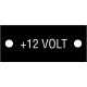 20916 - Cable tag. '+ 12 VOLT'